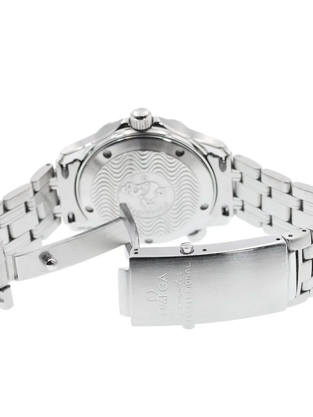 OMEGA Seamaster300 2562.80 Date Navy Dial Quartz Boy's Watch_965301